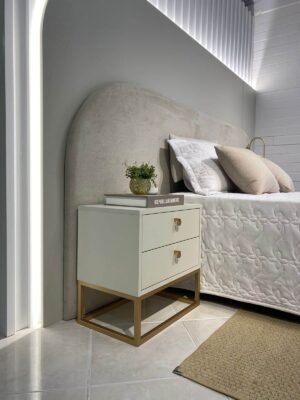 dormitório alto padrão, 100% mdf, estilo clean, arquitetura 